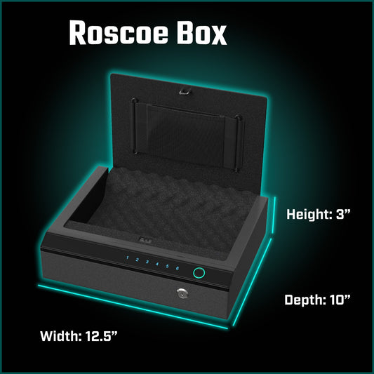 Biometric Gun Safe - Manual Keys, Pin Keypad, Fingerprint, Spartan Medallion