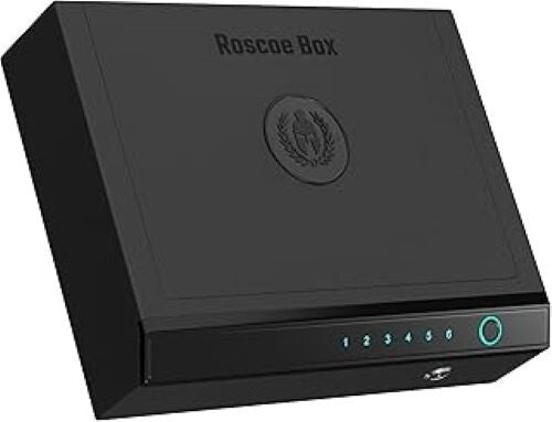 Biometric Gun Safe - Manual Keys, Pin Keypad, Fingerprint, Spartan Medallion
