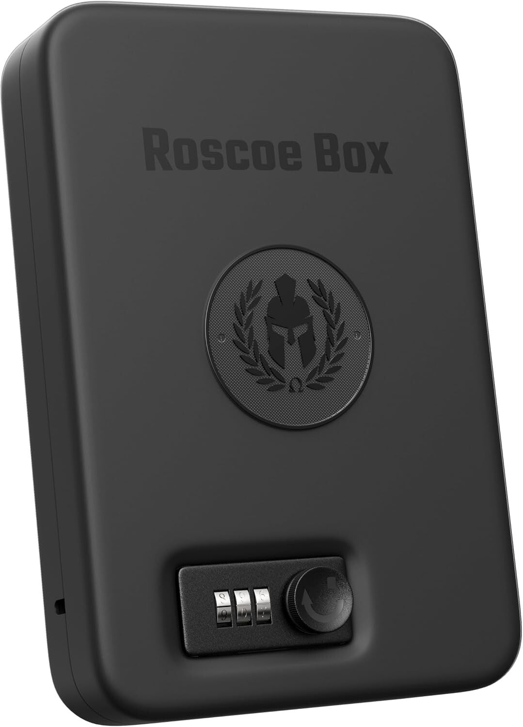 Roscoe Box Small Gun Safe Spartan Helmet Combo Lock TSA Compliant Device