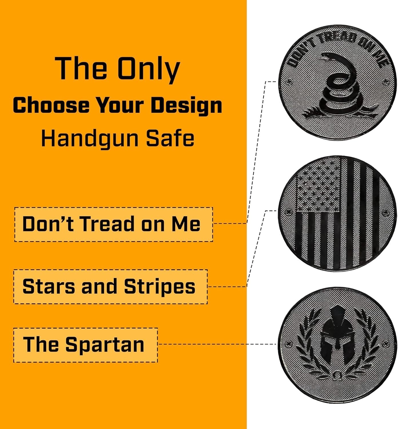 Biometric Gun Safe - Manual Keys, Pin Keypad, Fingerprint, Spartan Medallion