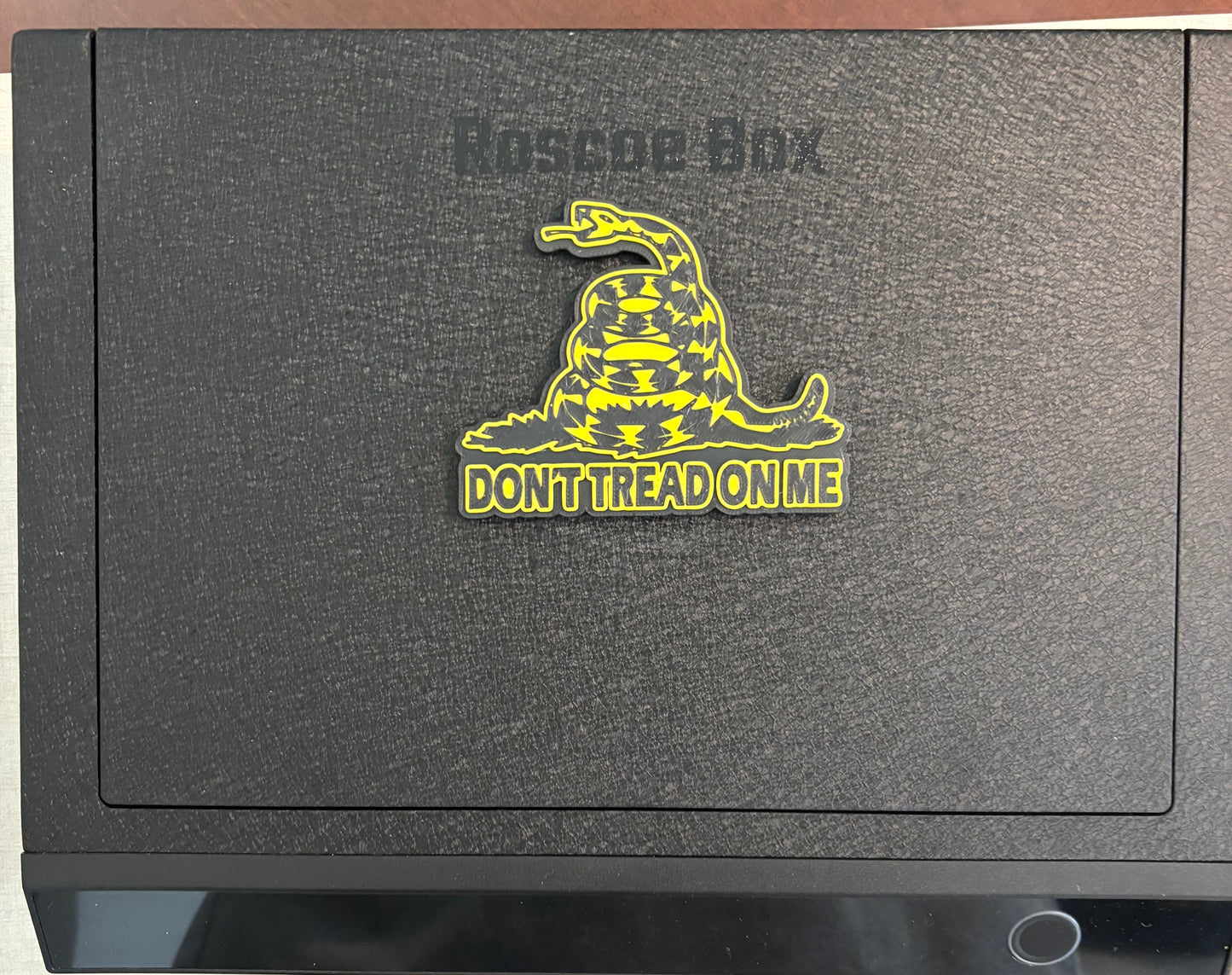 Roscoe Box | Biometric Pistol Safe | Custom 3D Printed Medallions | Fingerprint + Code + Key (Copy)